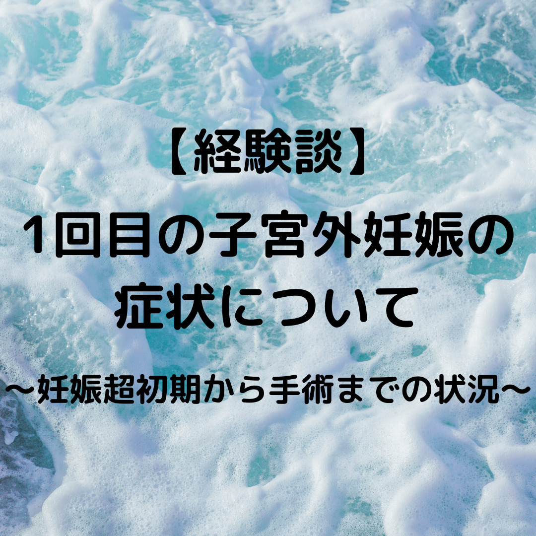 体験談 右卵管への子宮外妊娠 異所性妊娠 の症状について 妊娠超初期から卵管切除手術までの状況 みにいブログ